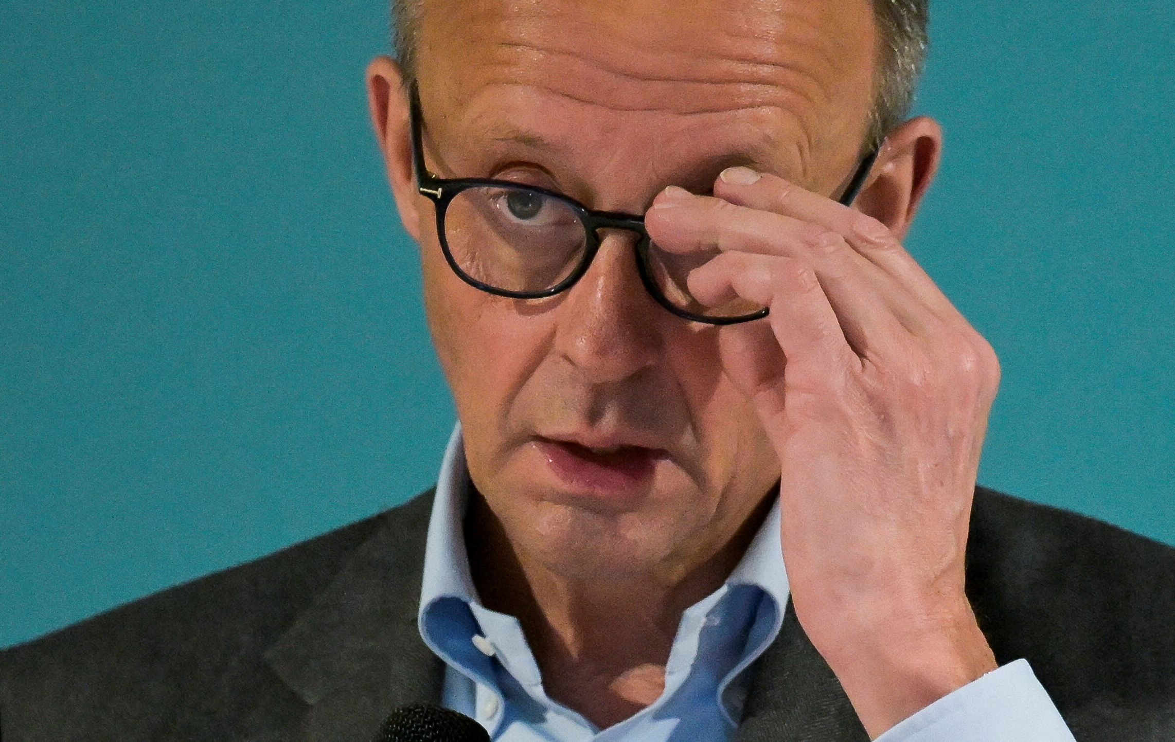 FILE PHOTO: CDU party campaigns ahead of the 2025 Hamburg state election