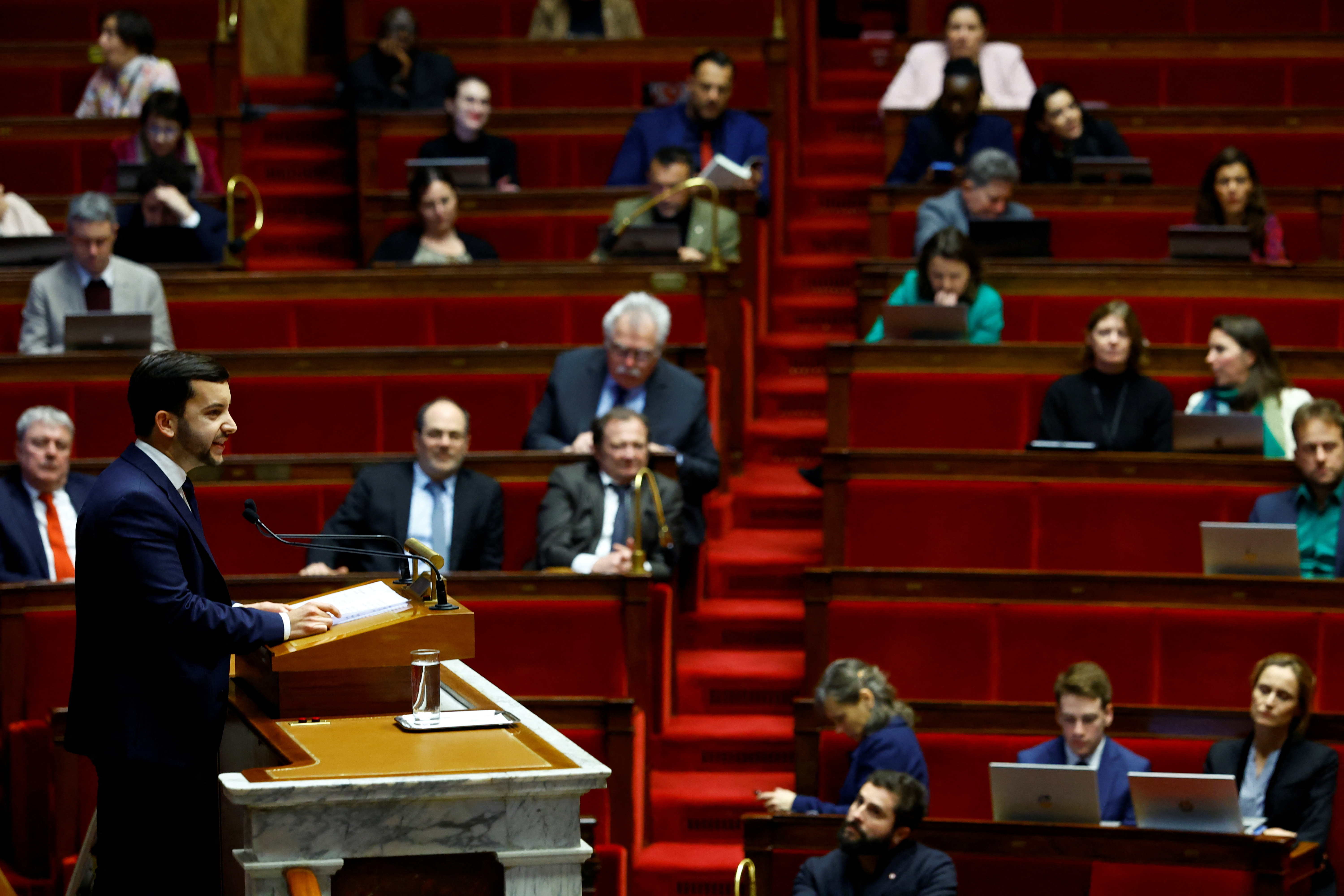 Vote on the 'special law' budget at the National Assembly in Paris