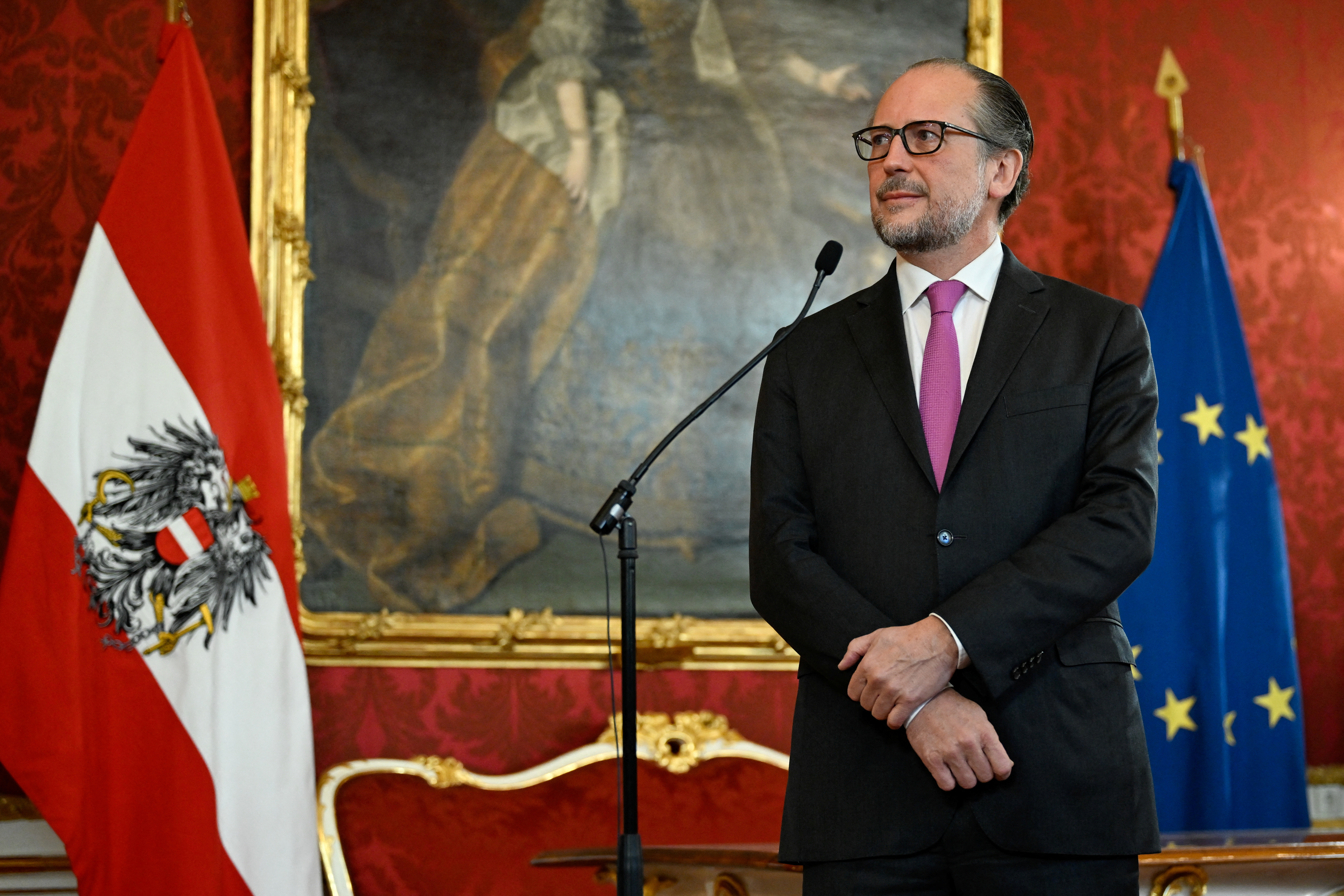 Swearing-in ceremony of Chancellor of the People's Party (OVP) Alexander Schallenberg  in Vienna