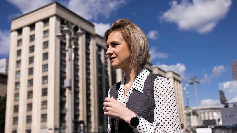 Russian lawmaker Maria Butina attends an interview in Moscow