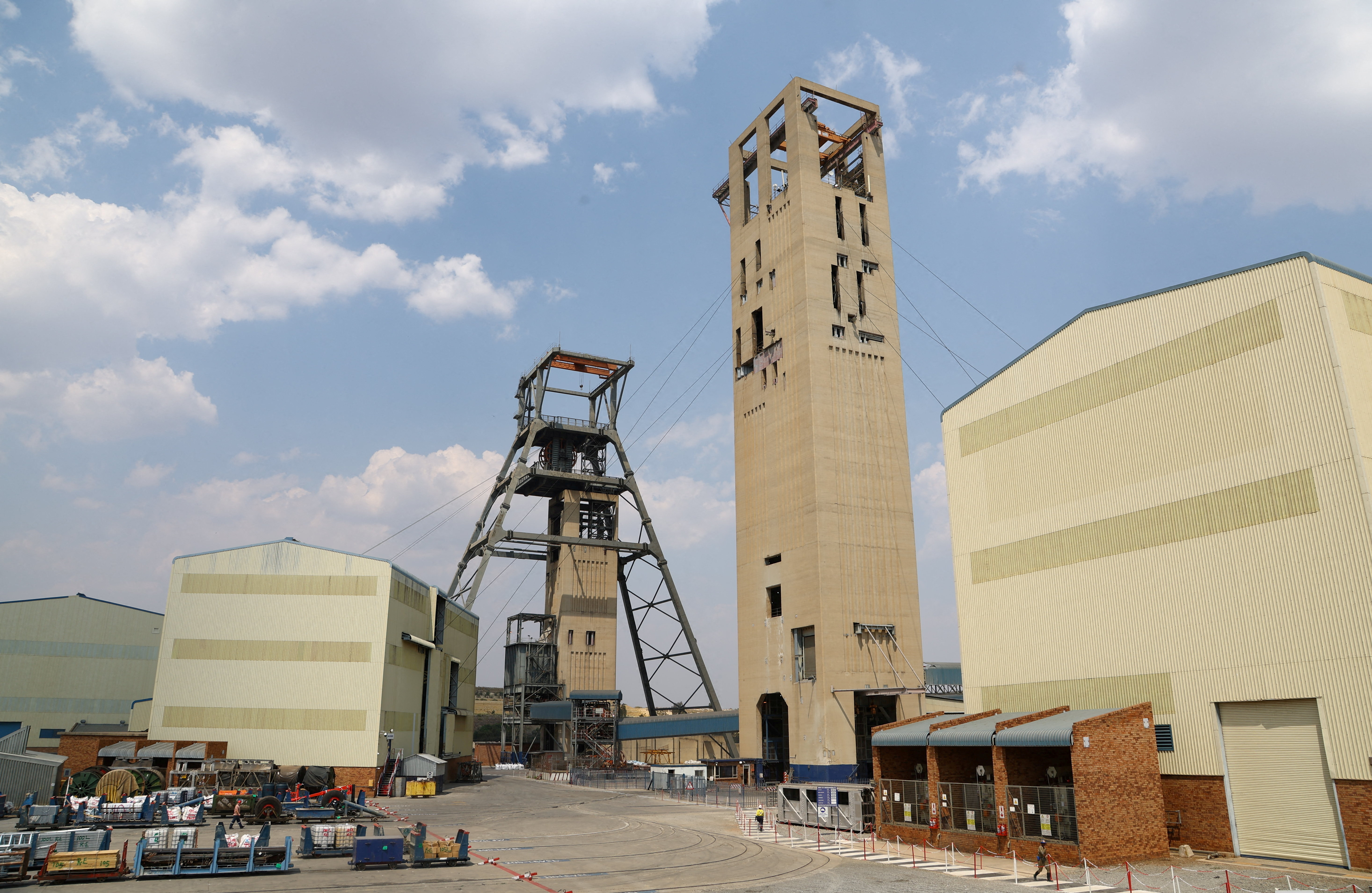 FILE PHOTO: A mine head is seen at South Africa's Gold Fields