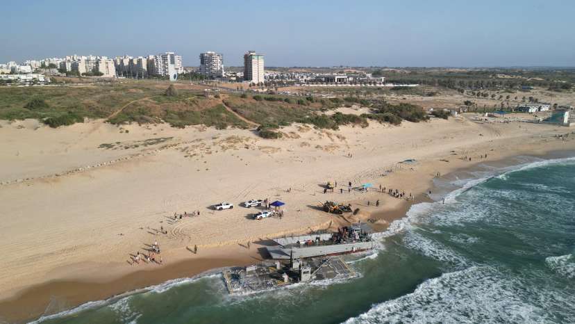 Vessels used for delivering aid to Gaza via U.S.-built pier run aground in Ashdod