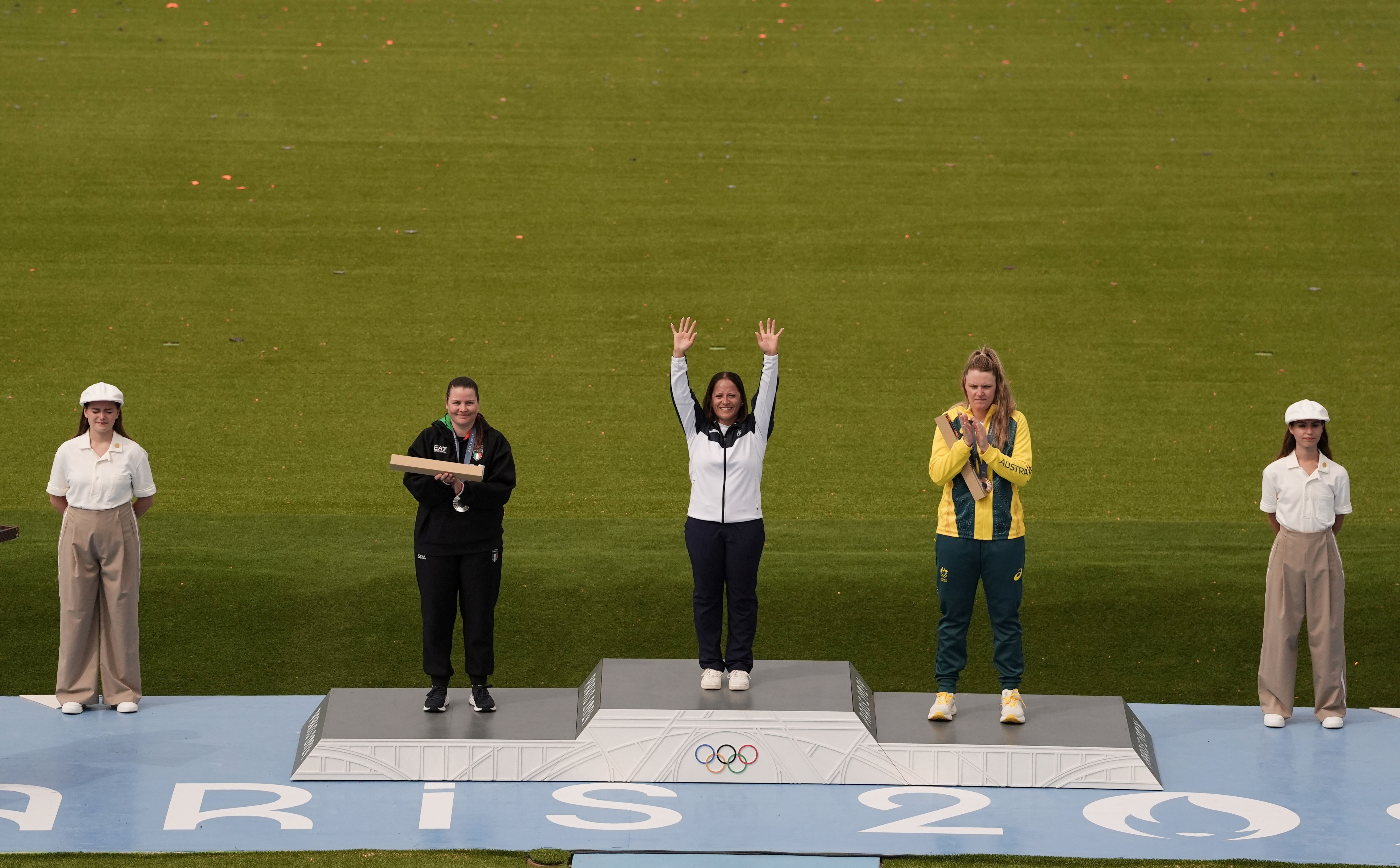 Shooting - Trap Women's Victory Ceremony