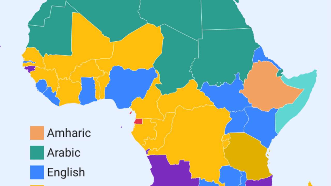 How colonial history and regional identity shaped Africa’s main official languages