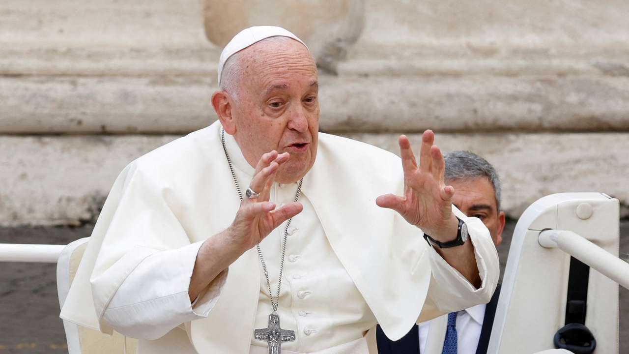 Pope Francis holds a weekly audience at the Vatican