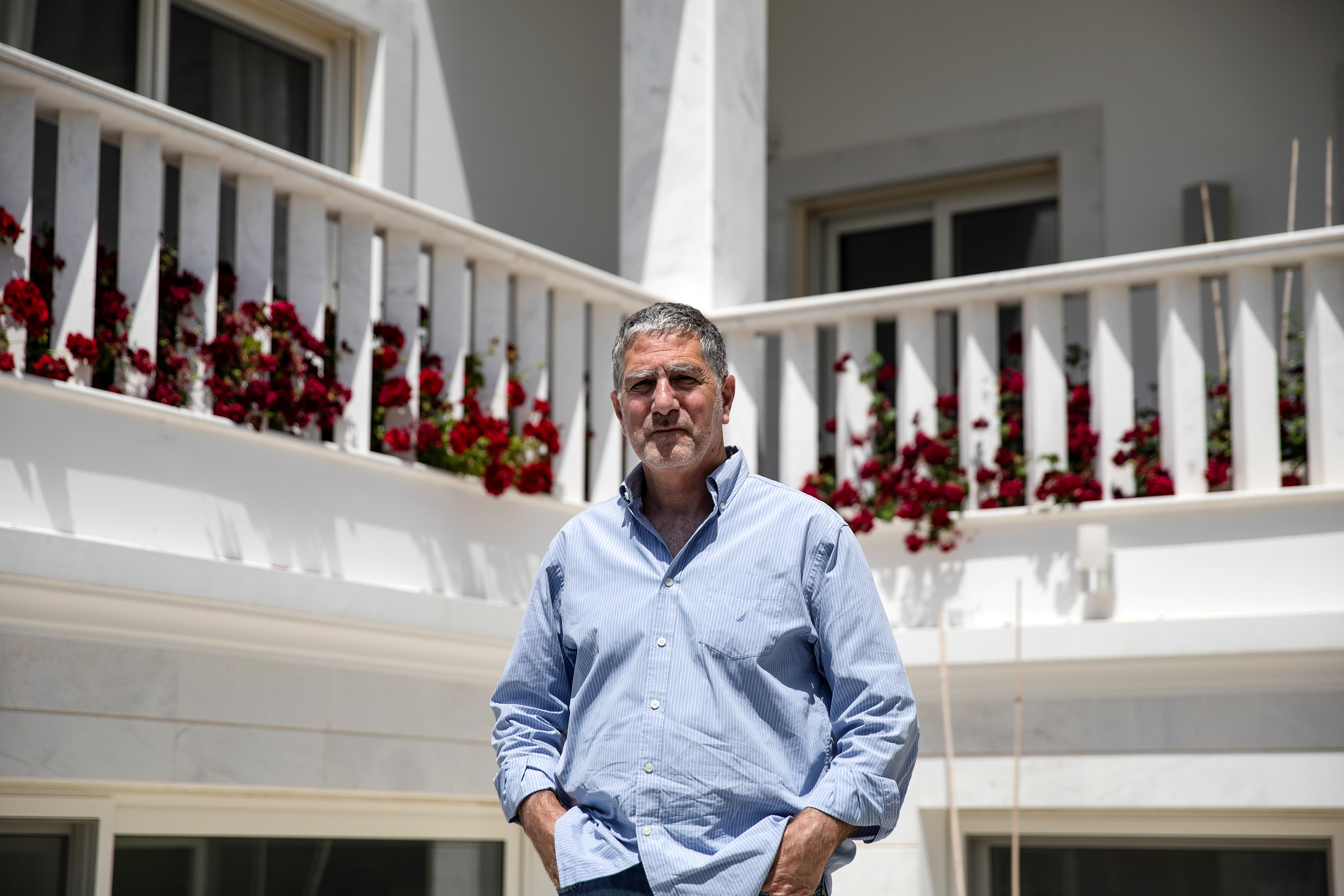 Intellexa Co-CEO Tal Dilian poses for a picture at his house in Limassol, Cyprus