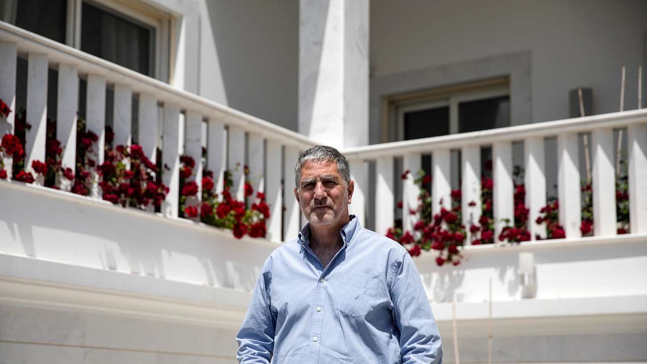 Intellexa Co-CEO Tal Dilian poses for a picture at his house in Limassol, Cyprus