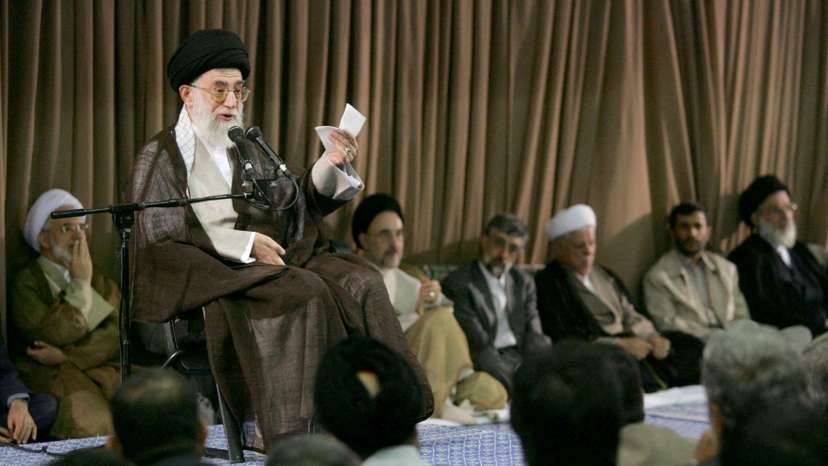 FILE PHOTO: Irans Supreme Leader Ayatollah Ali Khamenei speaks during meeting with Iranian senior officials in Tehran