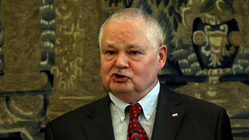 FILE PHOTO: Poland's central bank governor-designate Glapinski speaks during a hearing at a parliamentary panel at the Parliament in Warsaw