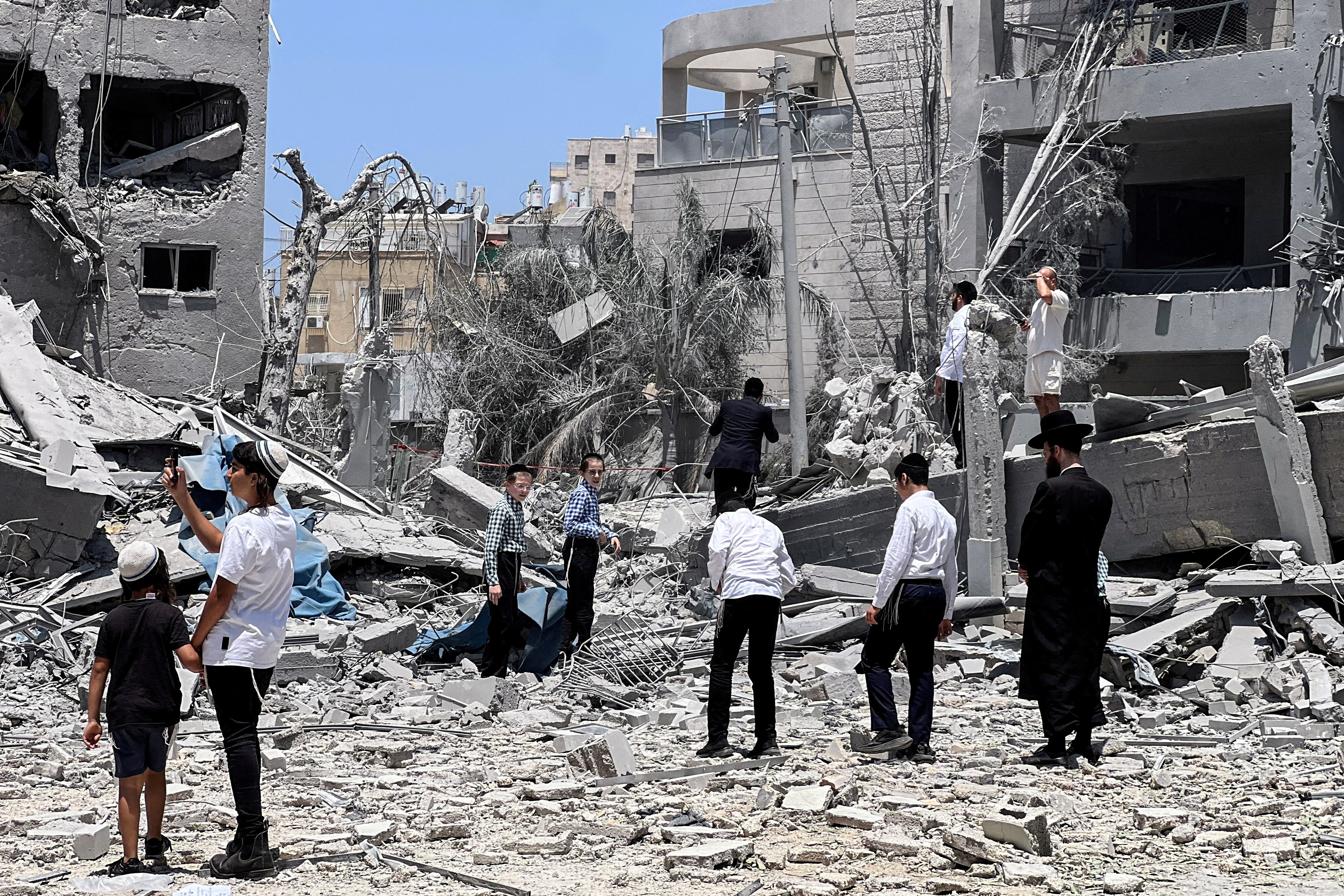 FILE PHOTO: Missiles attack from Iran to Israel