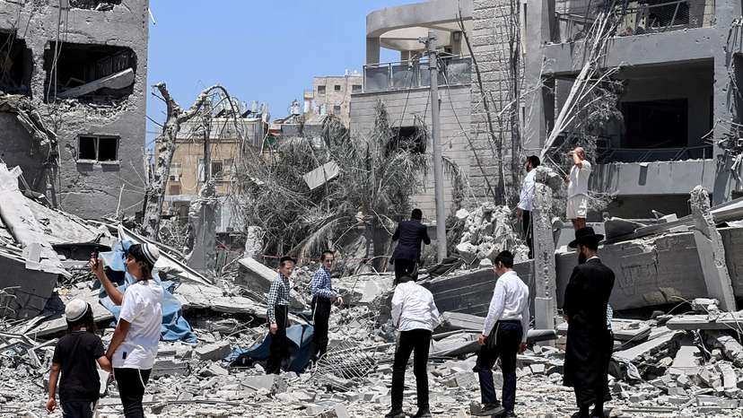 FILE PHOTO: Missiles attack from Iran to Israel