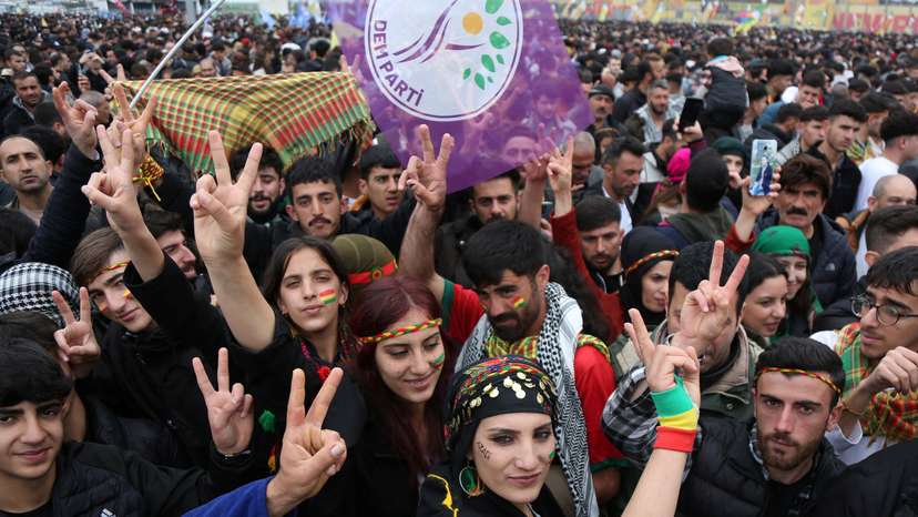 FILE PHOTO: Spring festival of Nowruz celebrations in Diyarbakir