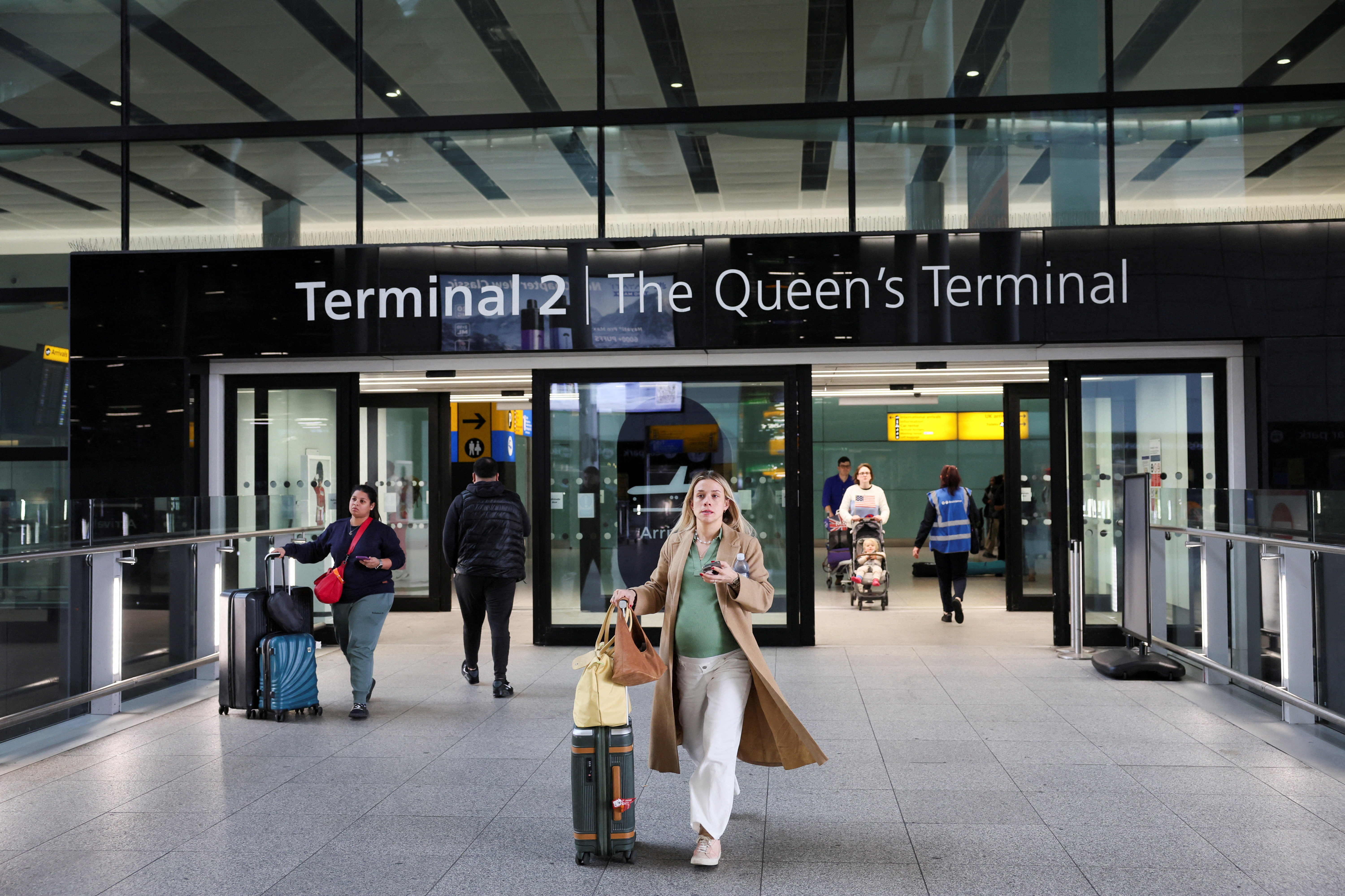 FILE PHOTO: Scenes from Heathrow airport, near London