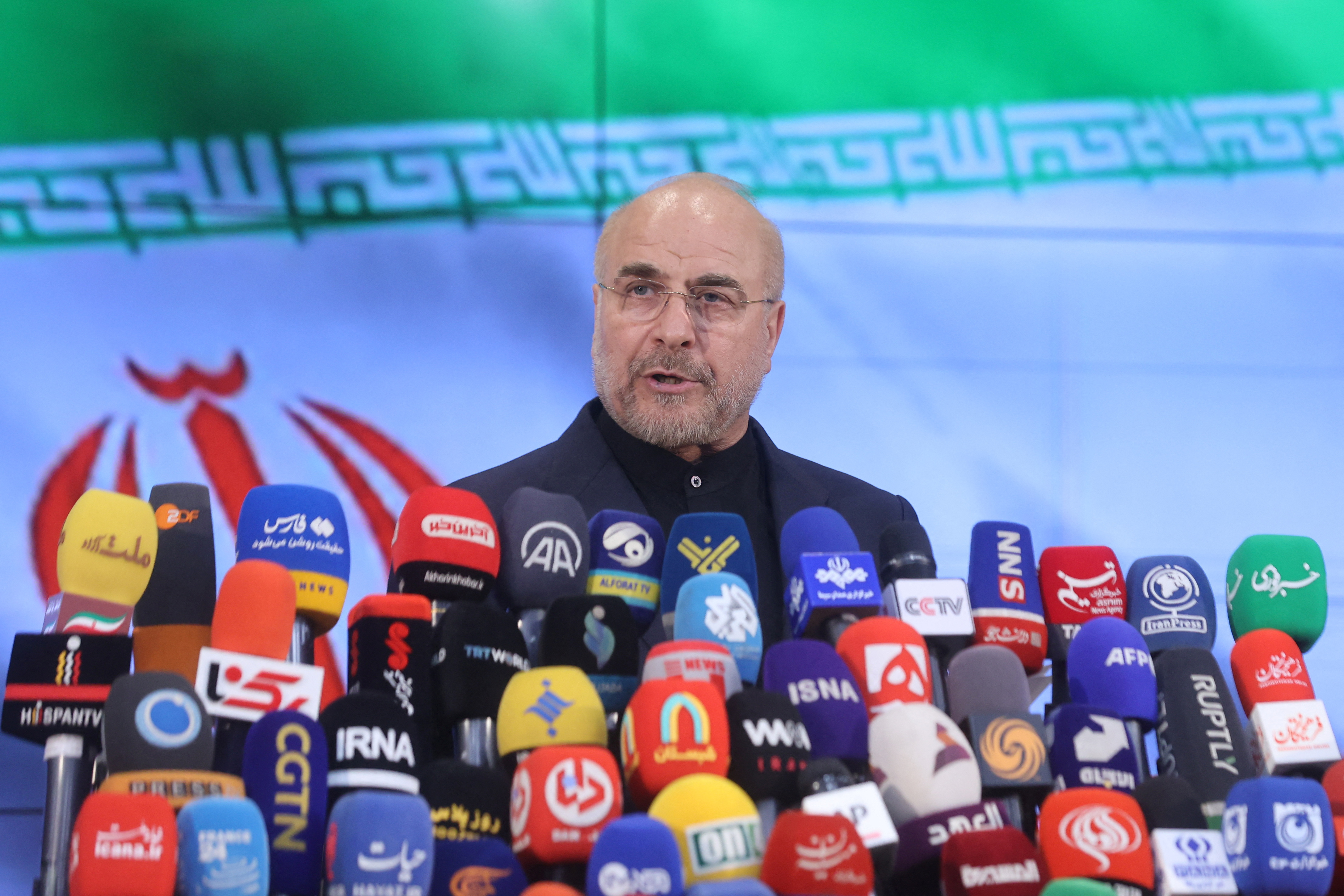 FILE PHOTO: Speaker of the Parliament of Iran Mohammad Bagher Ghalibaf registers as a candidate for the presidential election in Tehran