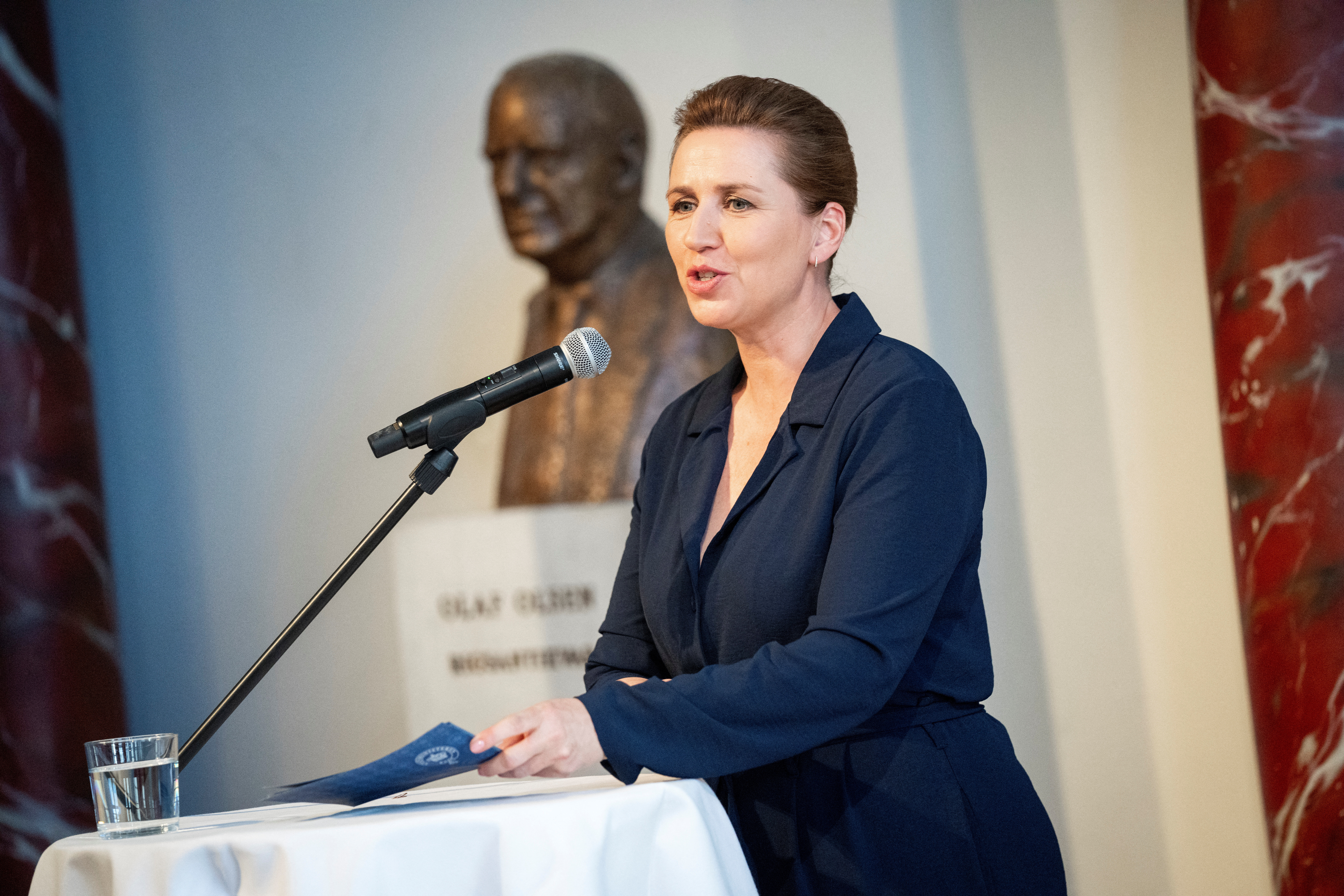 FILE PHOTO: Danish Prime Minister Mette Frederiksen