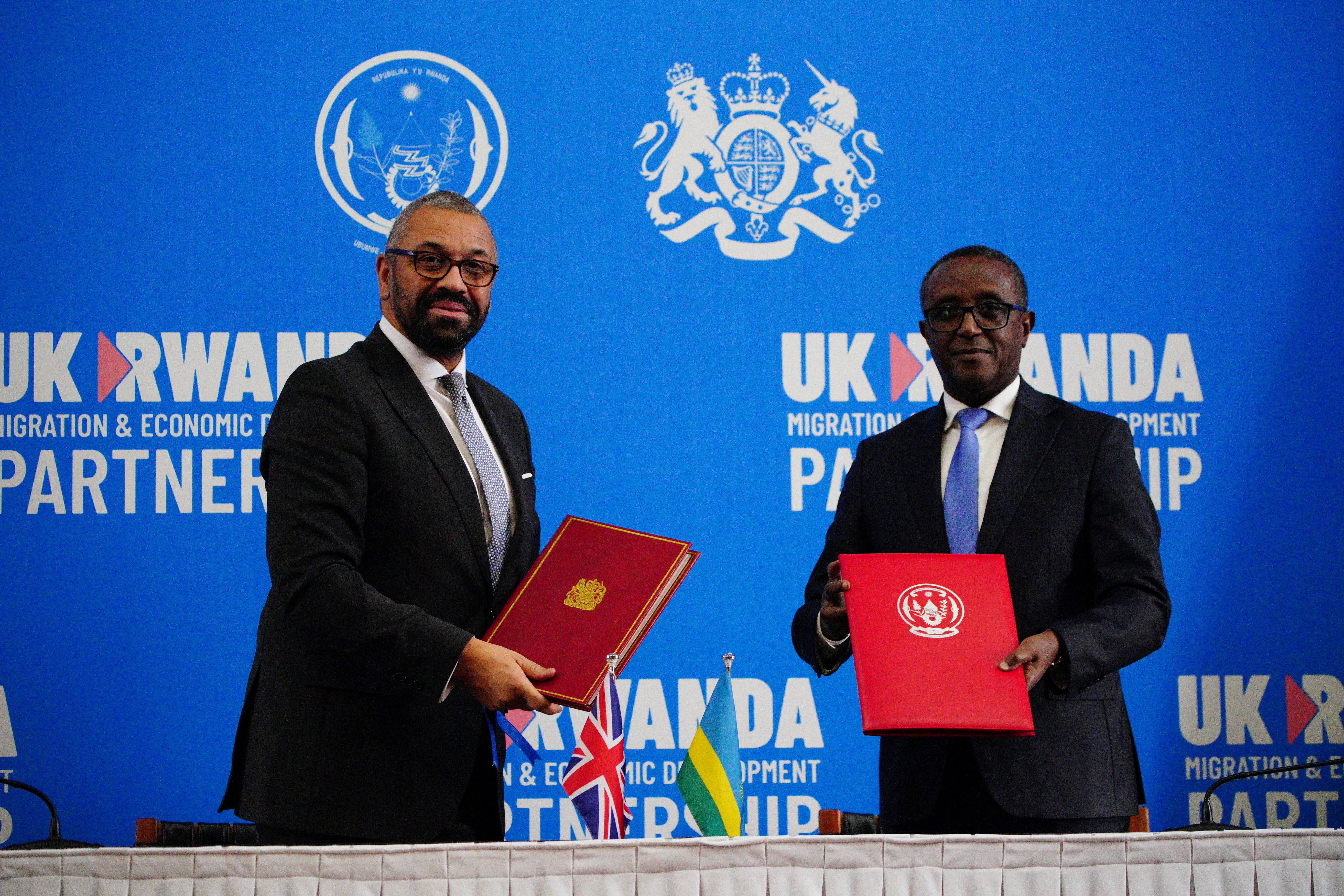 British Home Secretary Cleverly visit to Rwanda