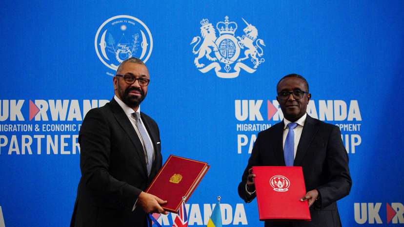 British Home Secretary Cleverly visit to Rwanda