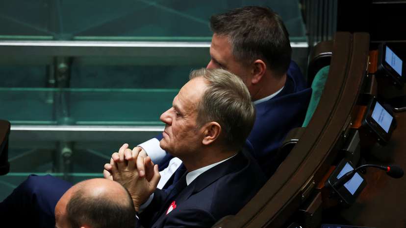 First session of the newly elected Polish parliament in Warsaw
