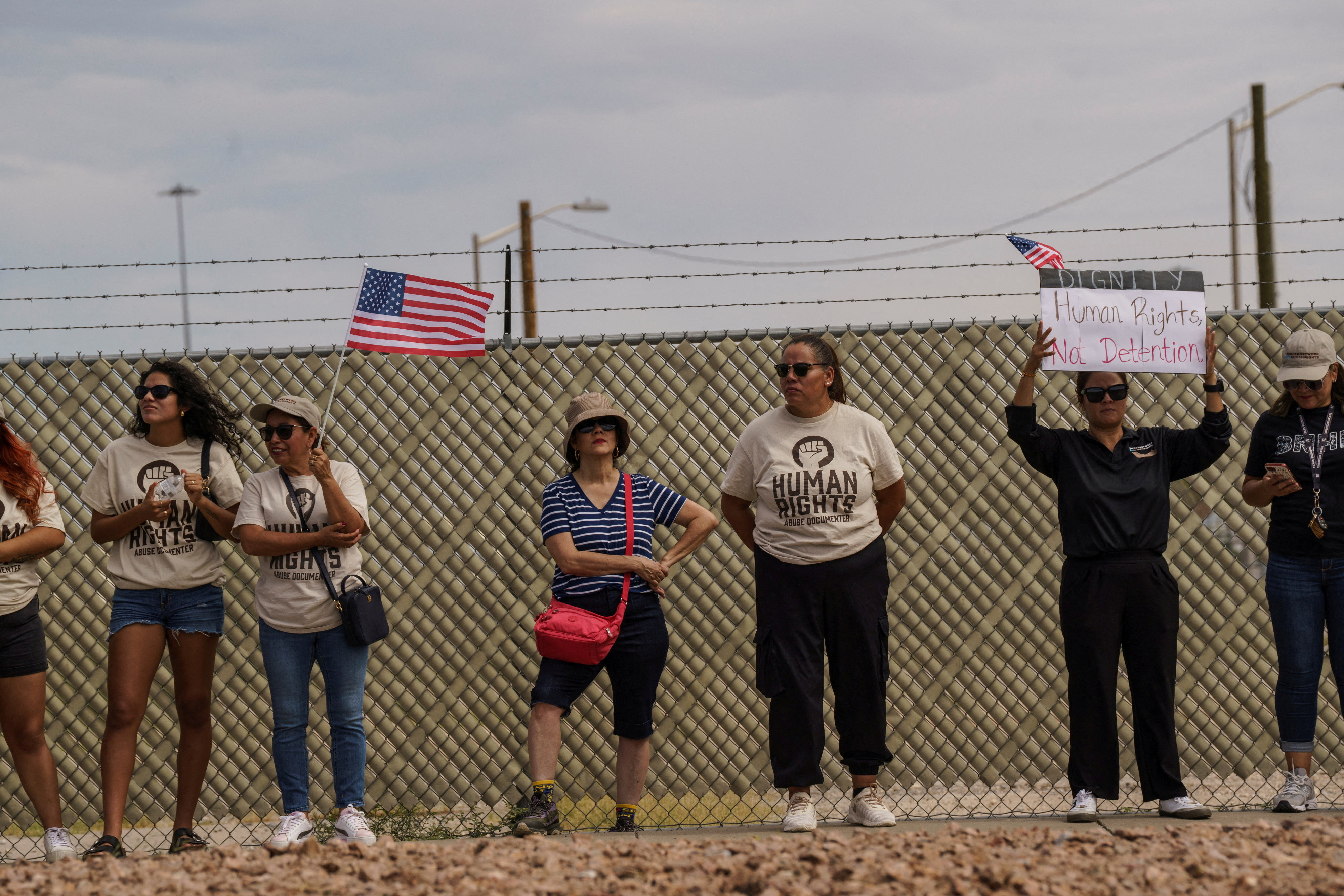 FILE PHOTO: Camp East Montana, ICE detention facility in El Paso, Texas
