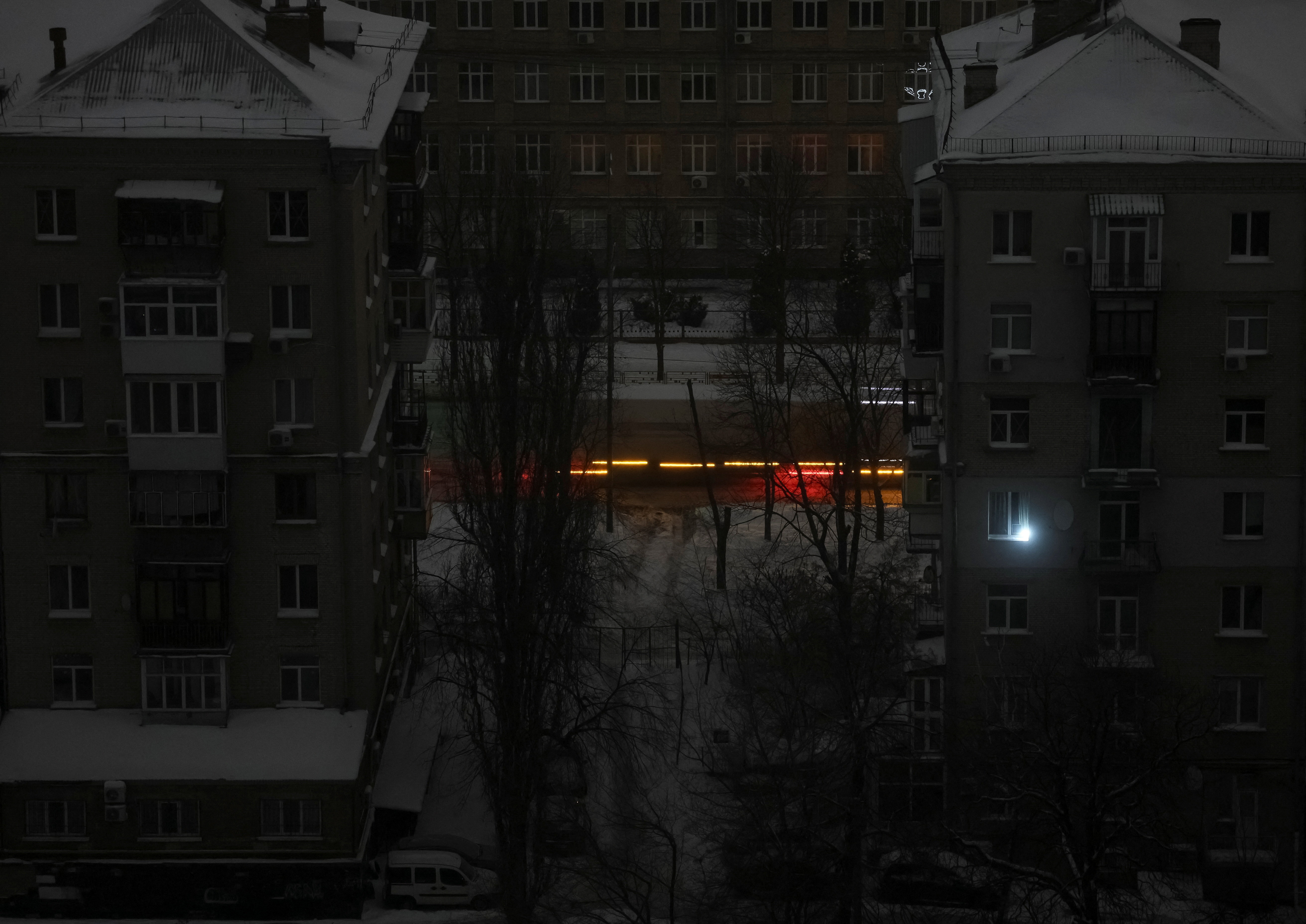 Power blackout in Kyiv