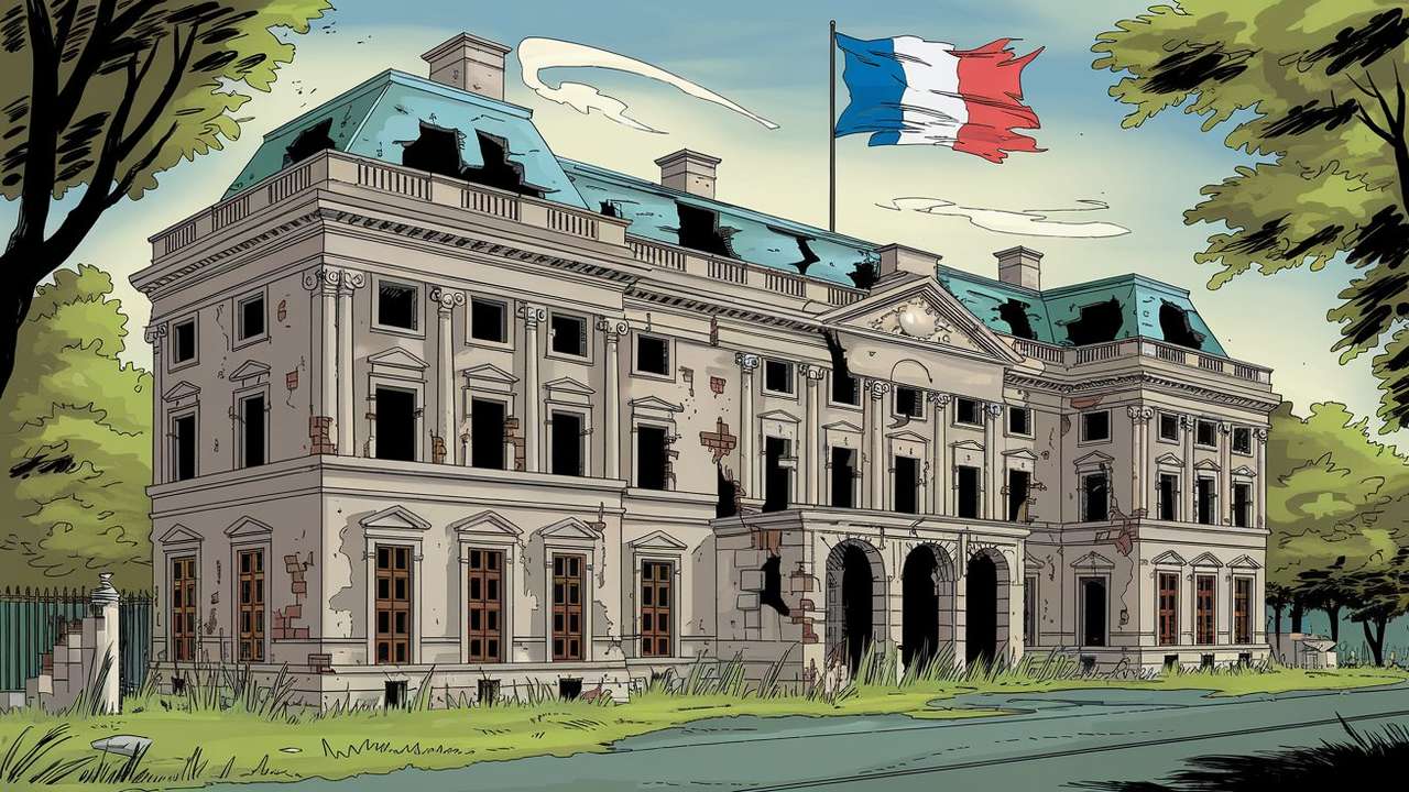 France's glory is being undermined: generated by Ideogram