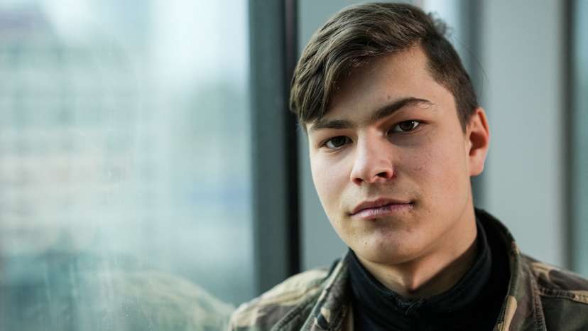Denys Kostev attends an interview with Reuters in Warsaw