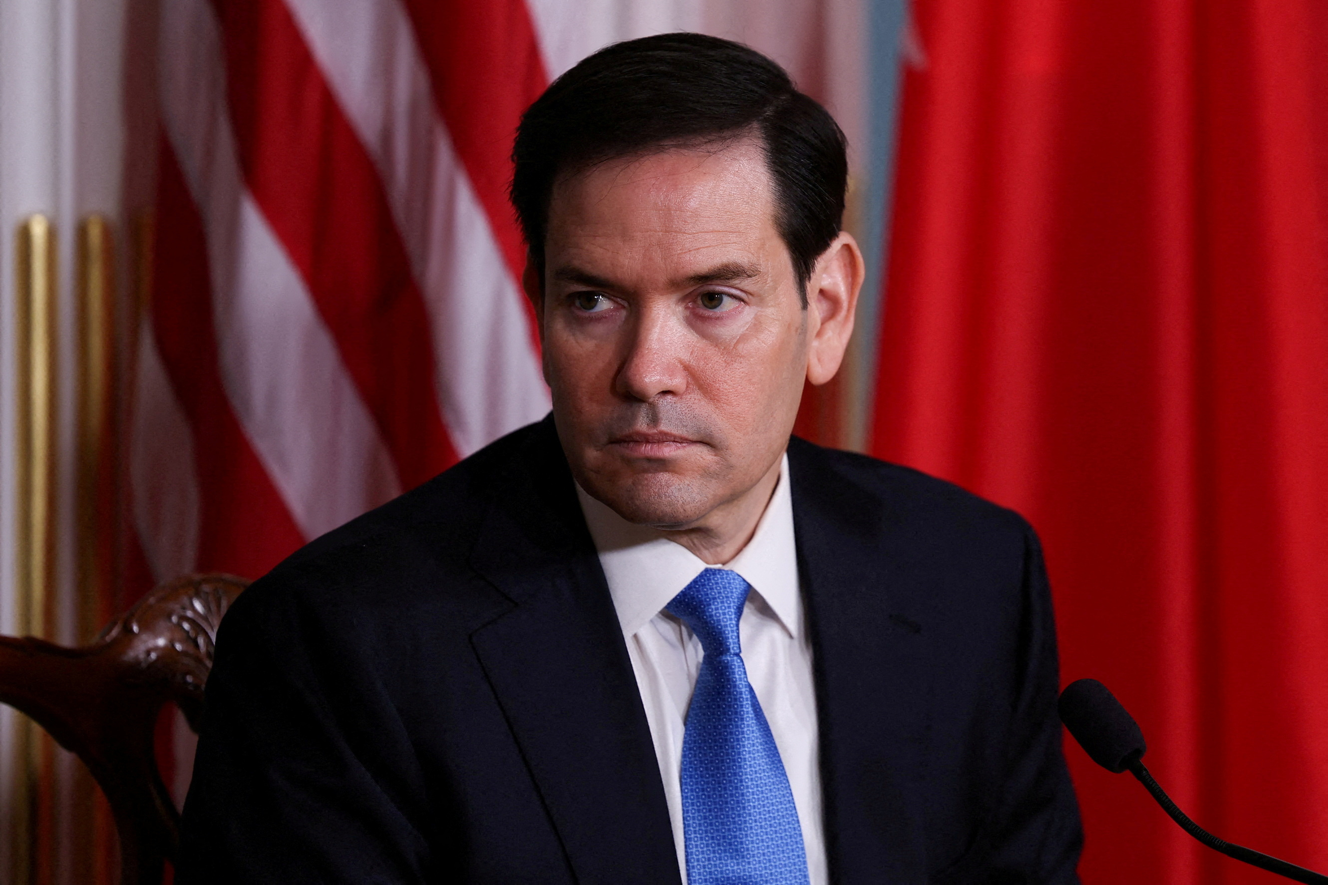 FILE PHOTO: U.S. Secretary of State Marco Rubio attends a nuclear cooperation Memorandum of Understanding (MOU)