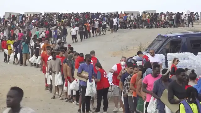 Migrants in Ceuta demand assylum