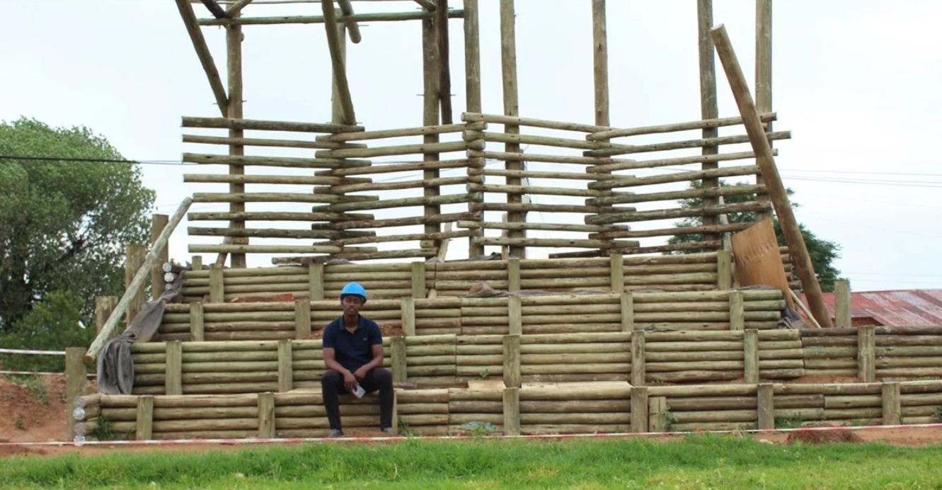Lesotho stadium timber
