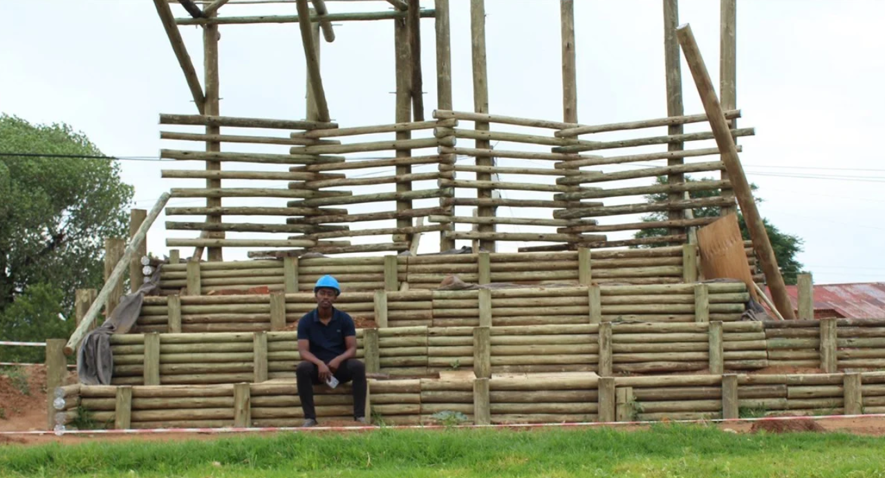 Lesotho stadium timber