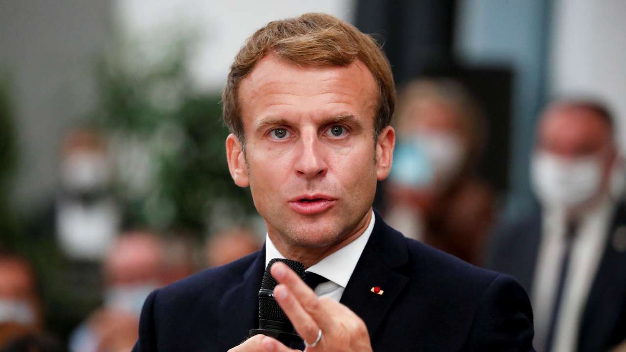 Emmanuel Macron in Marseille