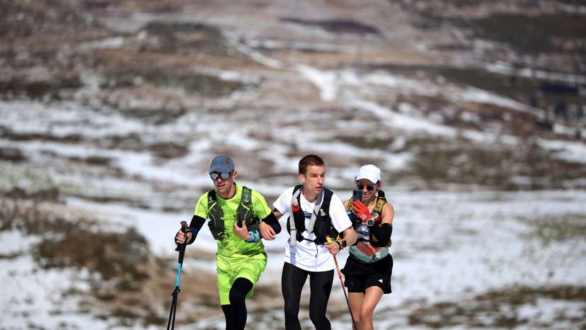 Visually impaired ultramarathon athlete Victor Asenov attempts to run height of Everest, on Vitosha mountain
