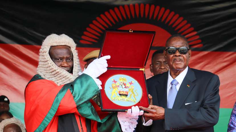 Mutharika sworn in as Malawi's seventh president