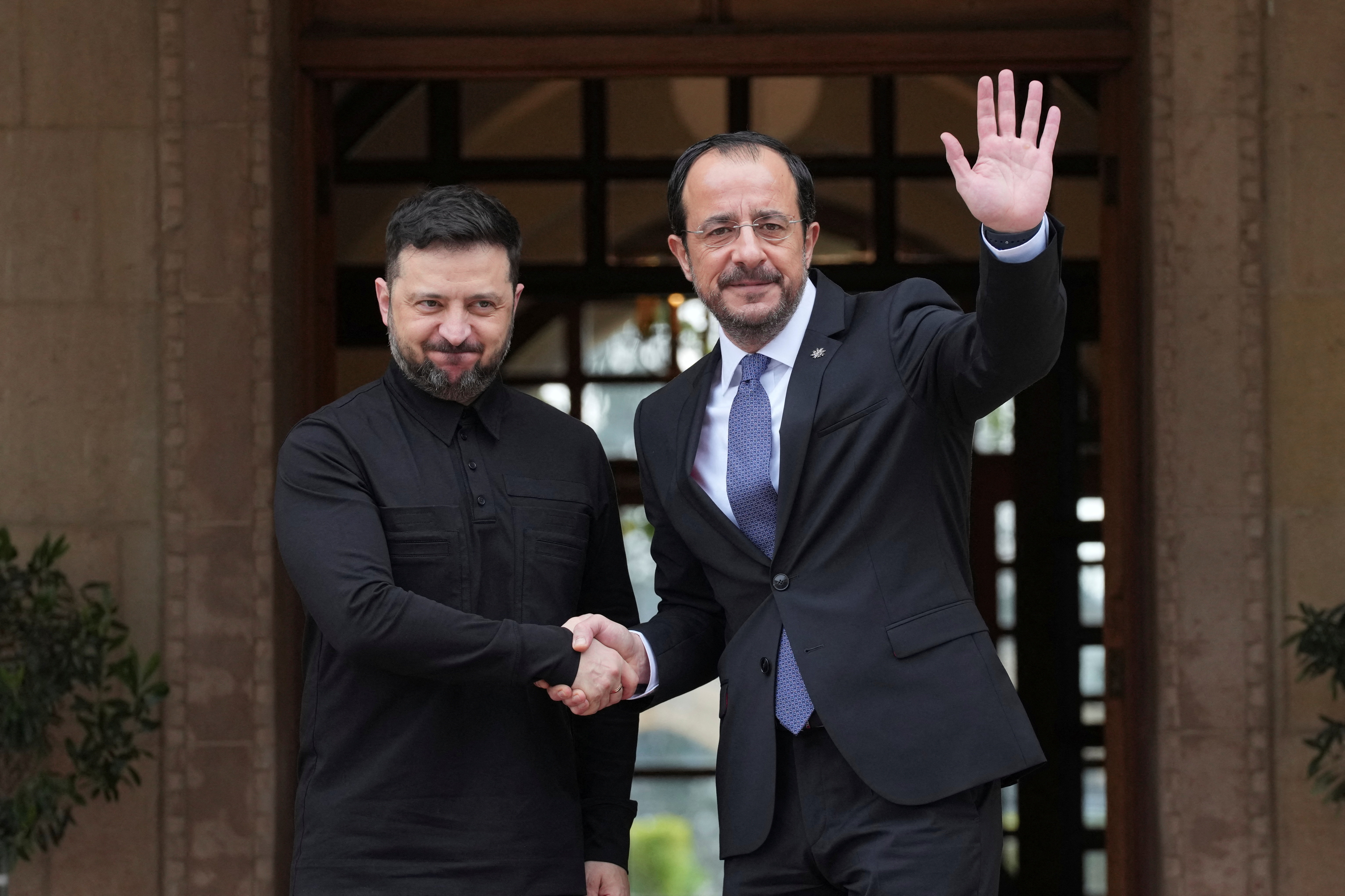 Ukraine's President Volodymyr Zelenskiy visits Cyprus