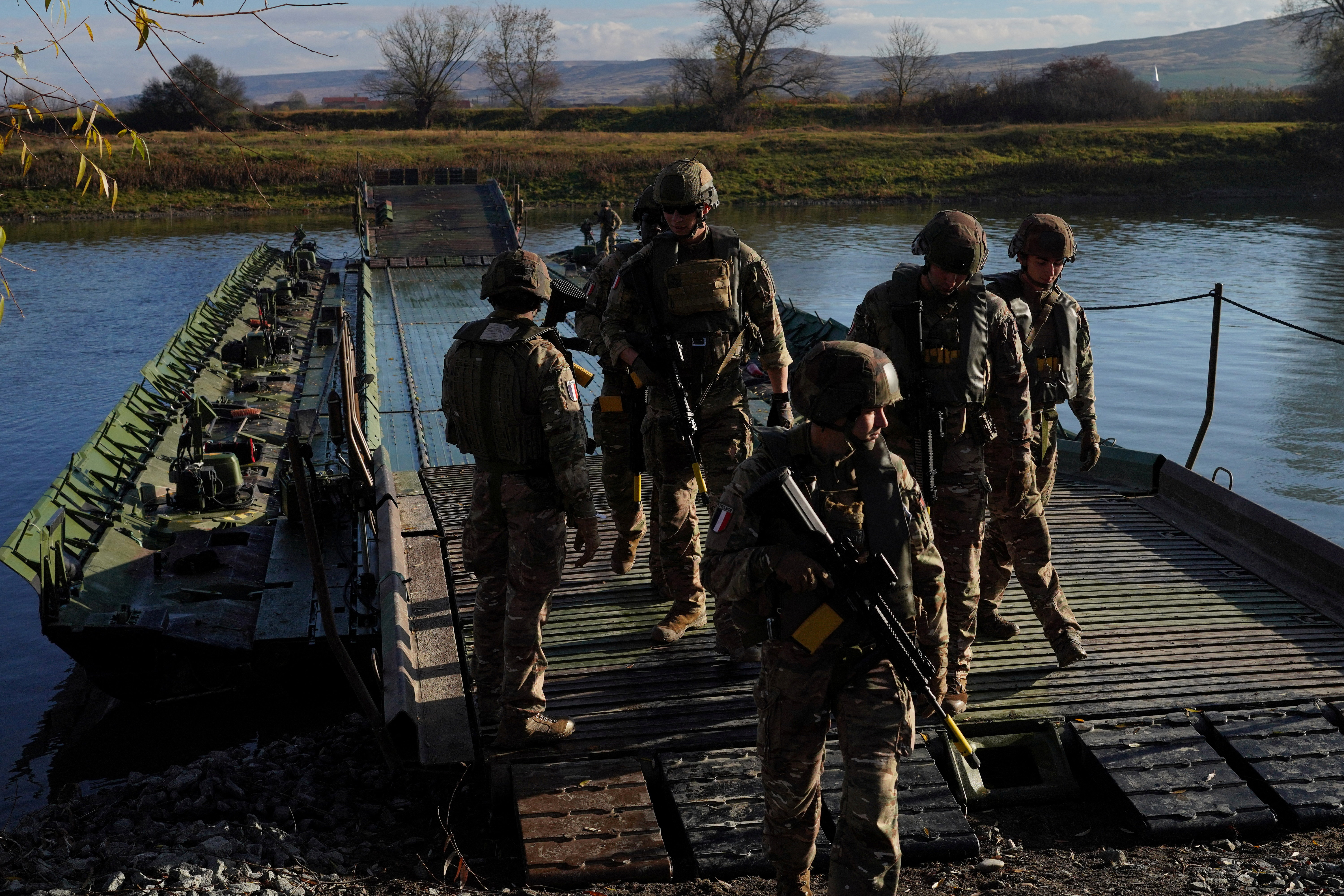 FILE PHOTO: "Dacian Fall" military exercise in Santimbru, Romania