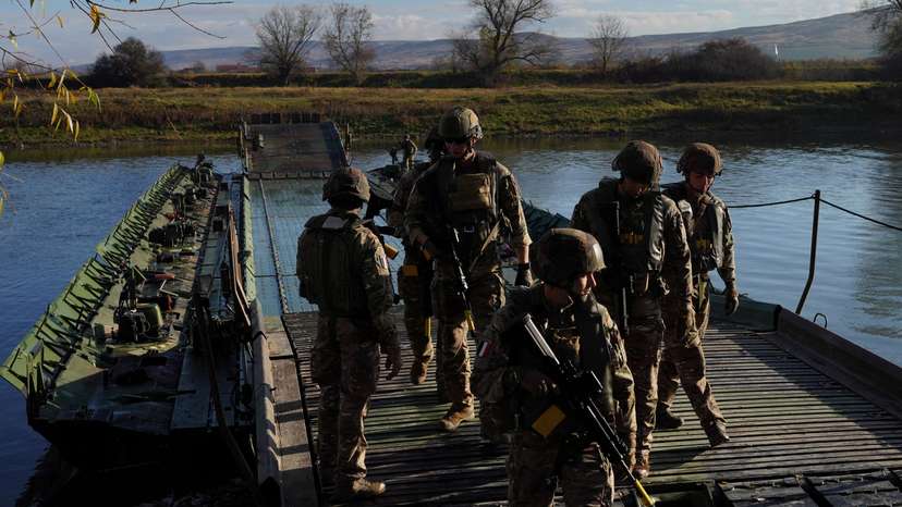 FILE PHOTO: "Dacian Fall" military exercise in Santimbru, Romania