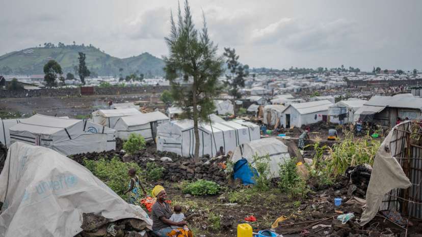Displaced Congolese people prepare to leave camp as M23 rebels order evacuations near Goma