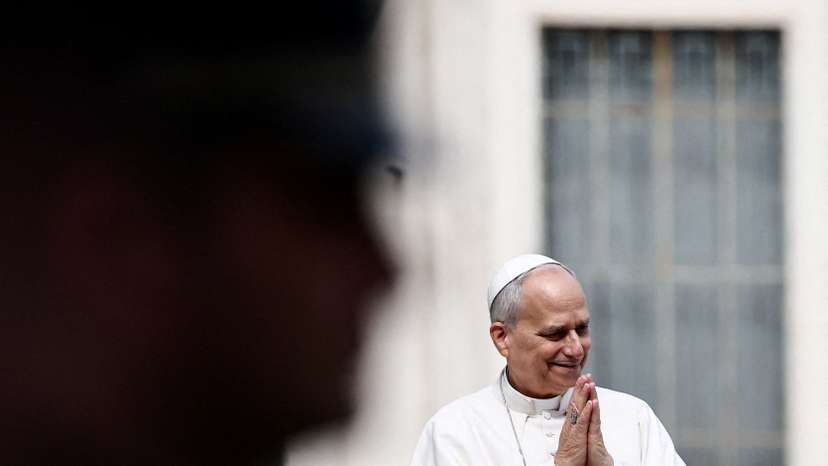 FILE PHOTO: Pope Leo XIV weekly general audience in Saint Peter's Square at the Vatican
