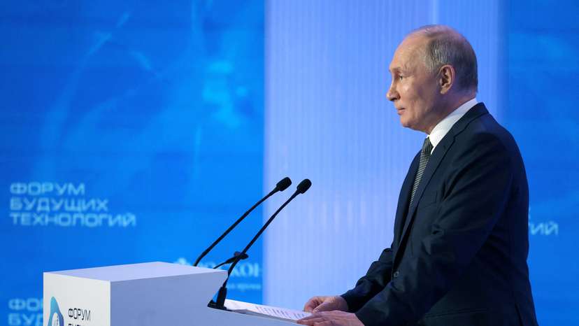 Russia's President Putin attends Future Technologies Forum in Moscow