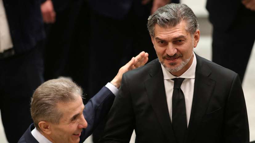 Swearing-in ceremony of Georgia's new president Mikheil Kavelashvili, in Tbilisi