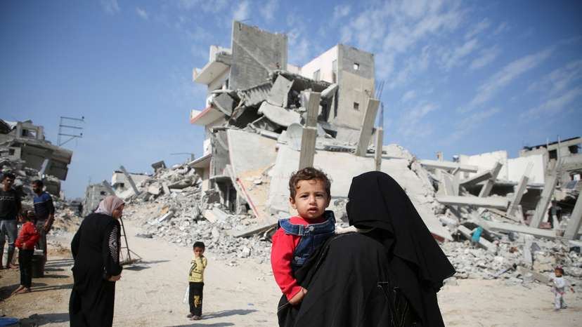 Scenes of destruction from Gaza