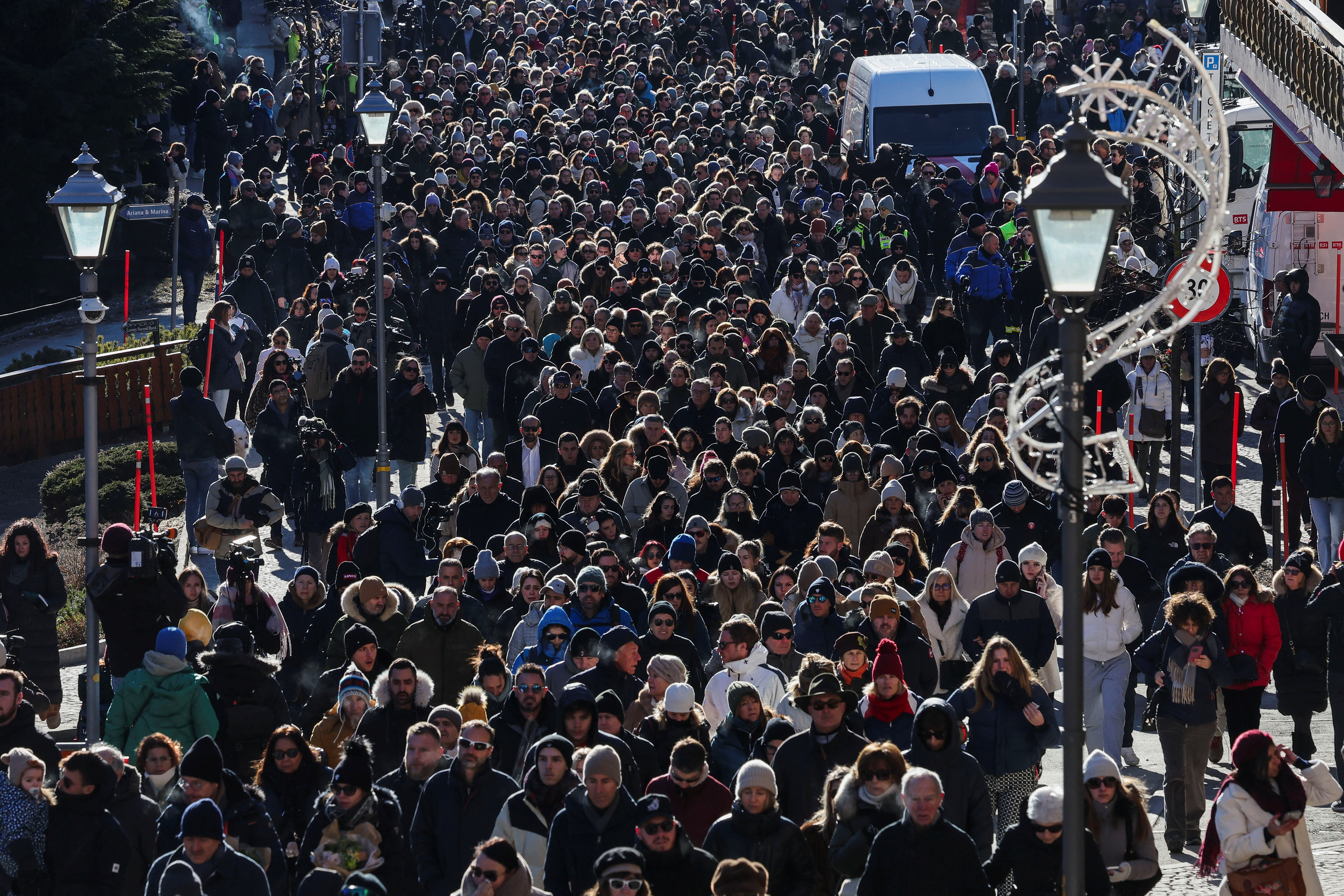 Aftermath of New Year's Eve party fire and explosion at Crans-Montana's "Le Constellation" bar