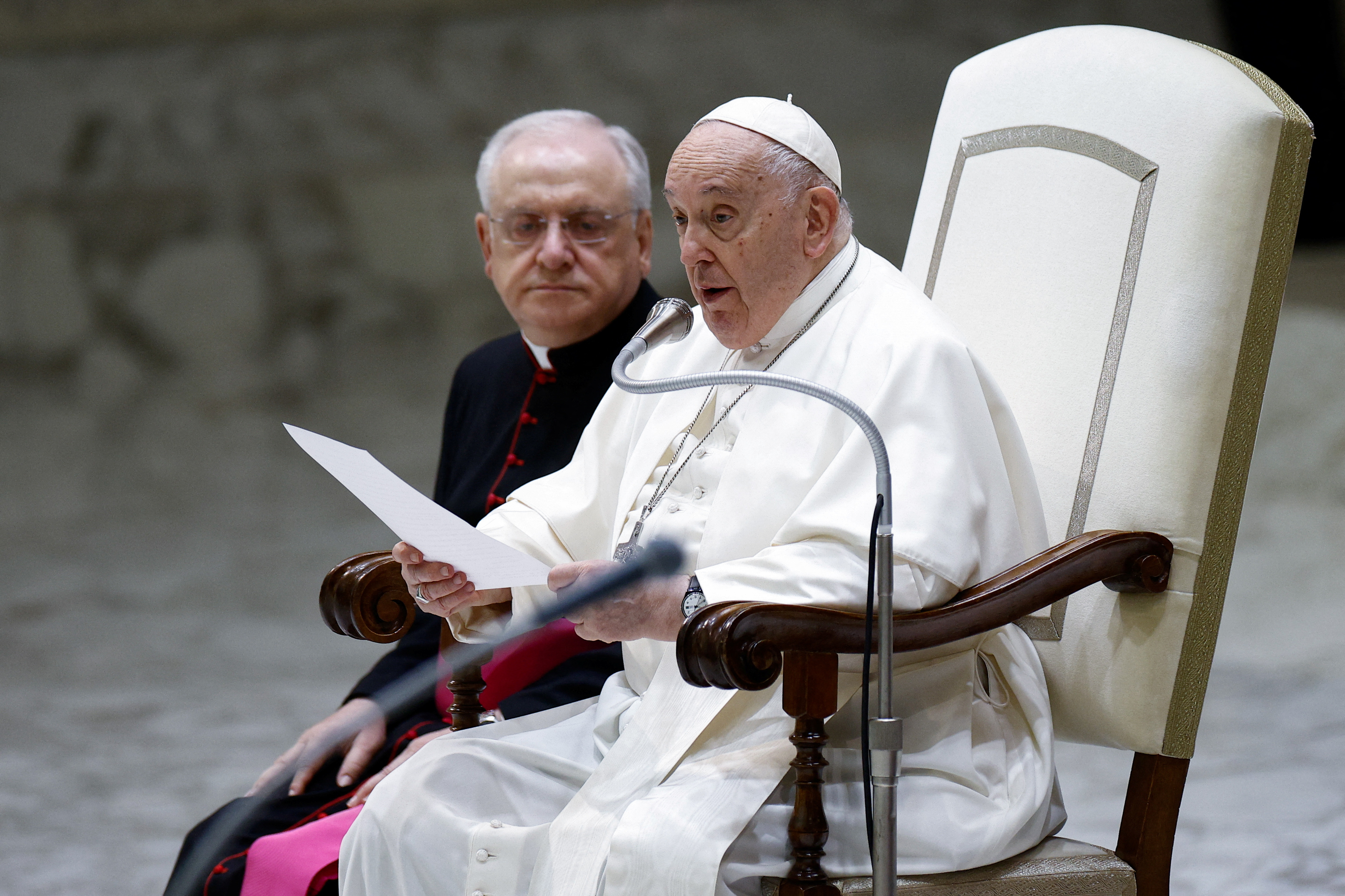 Pope Francis holds weekly audience