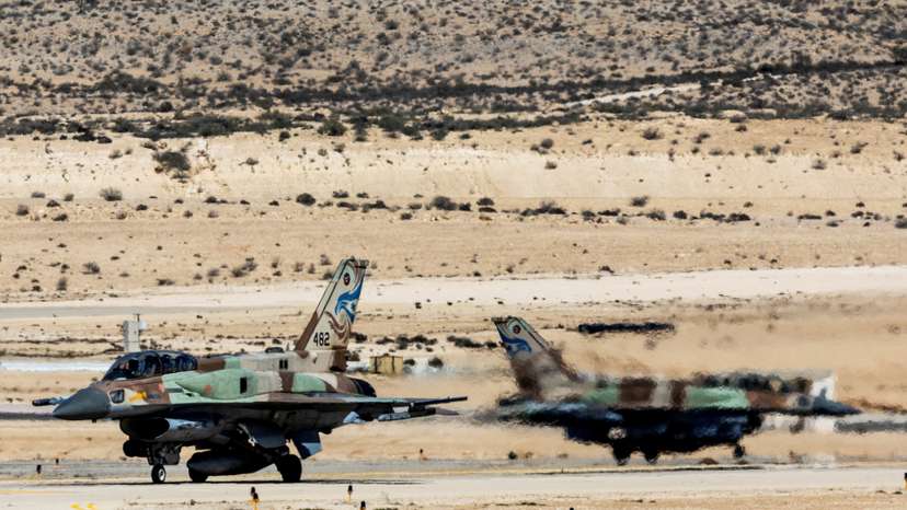 FILE PHOTO: Israeli F-16 fighter jets on a runway in an airbase in southern Israel