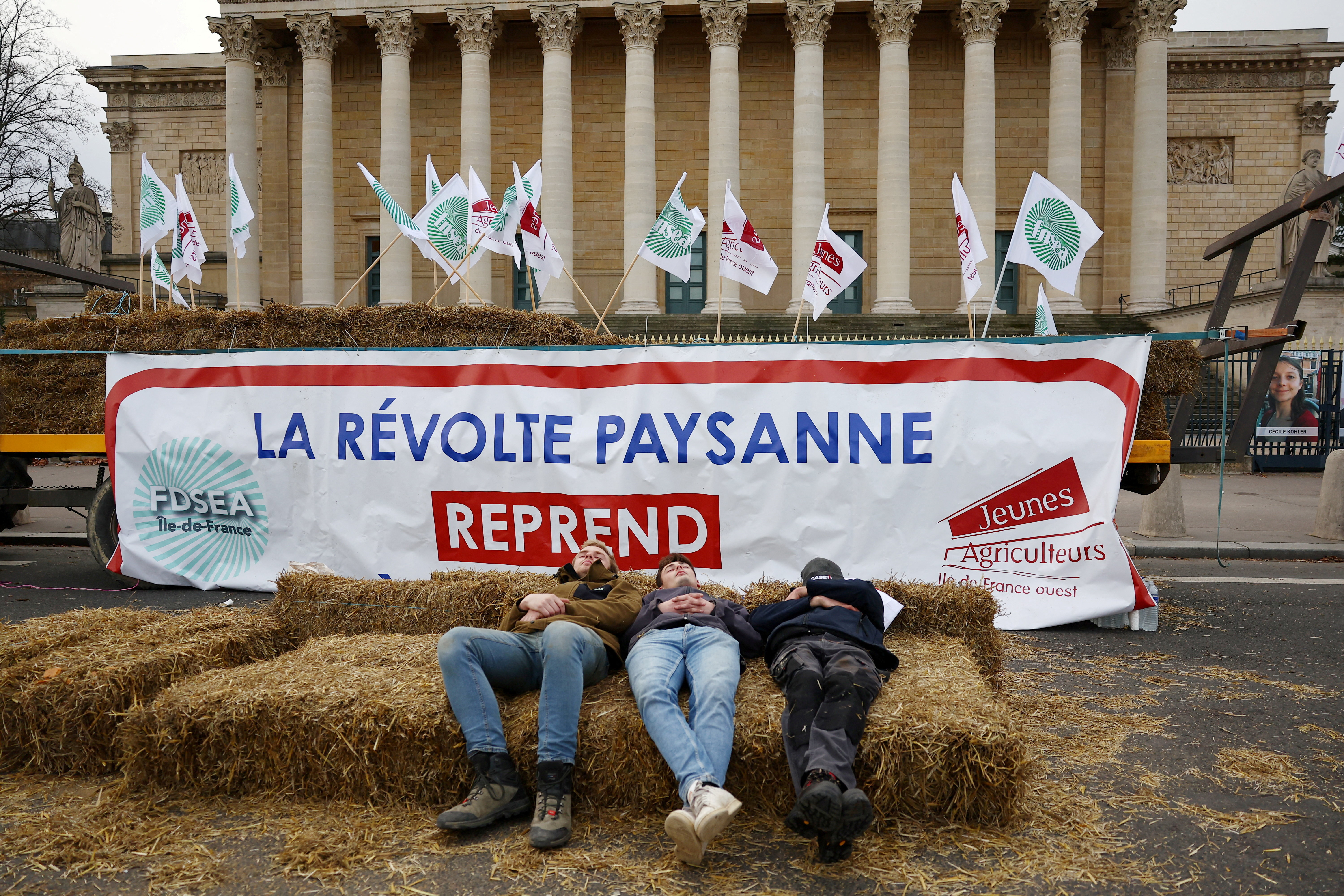 French farmers protest in Paris against Mercosur trade deal