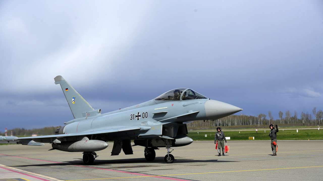 German Air Force pilots execute Baltic air policing mission in Lielvarde