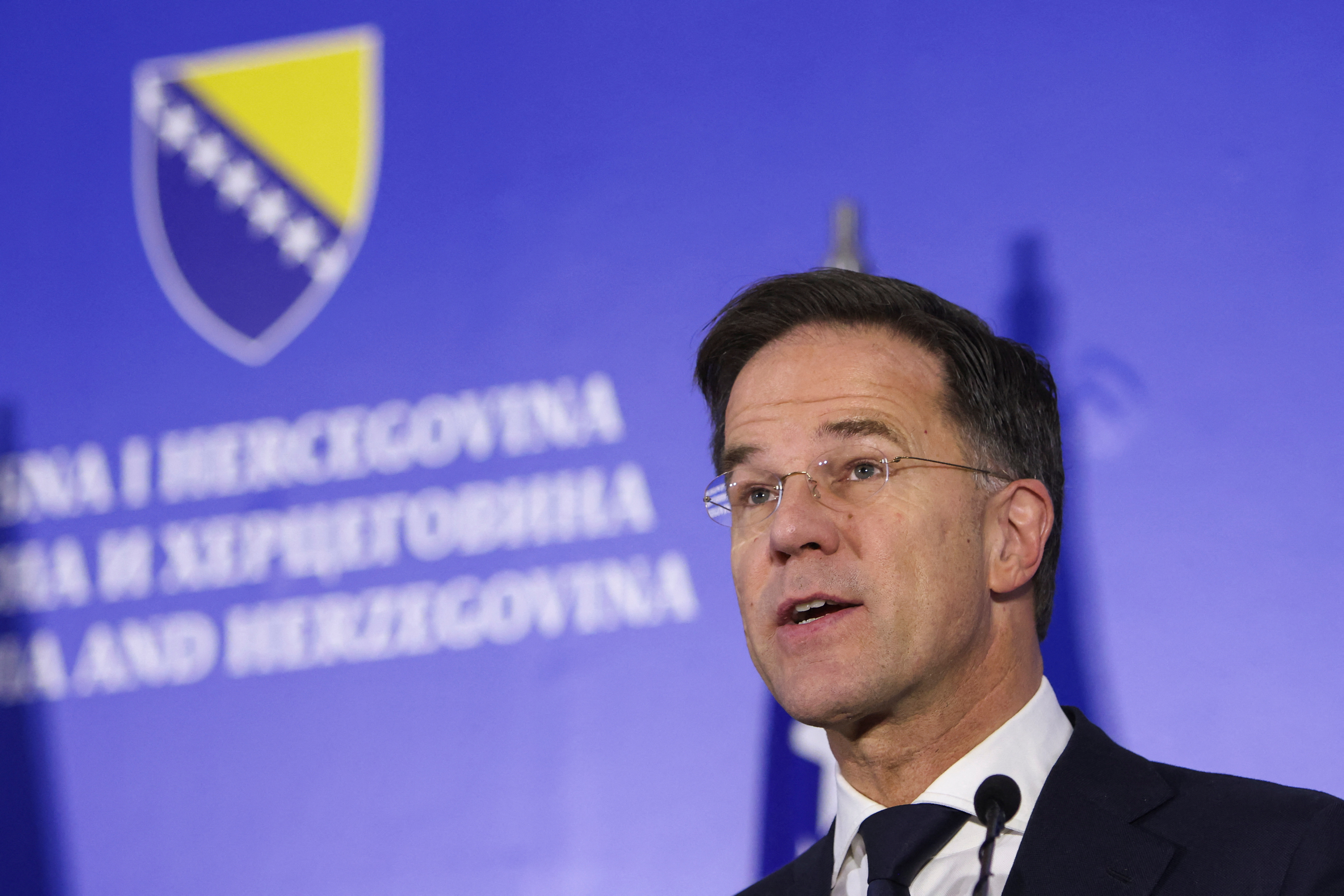 Dutch Prime Minister Mark Rutte visits Sarajevo