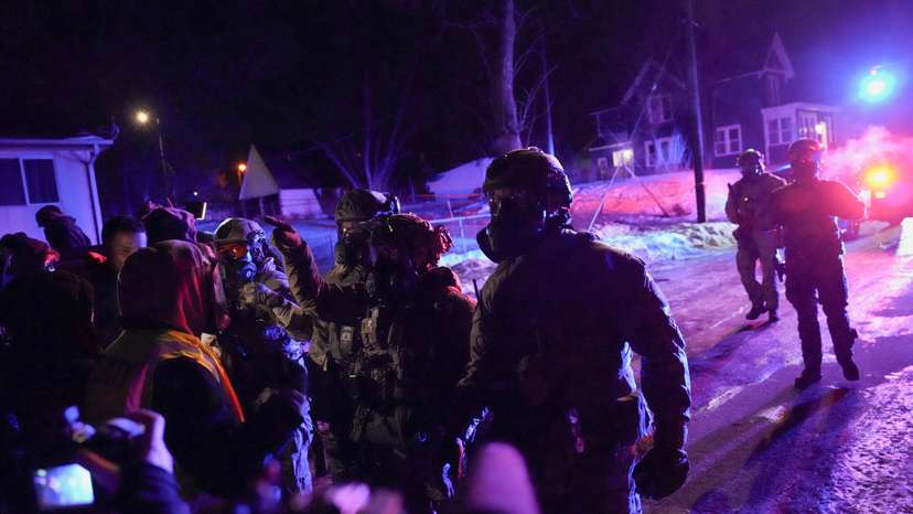 Tensions rise after federal law enforcement agents were involved in a shooting incident, in north Minneapolis