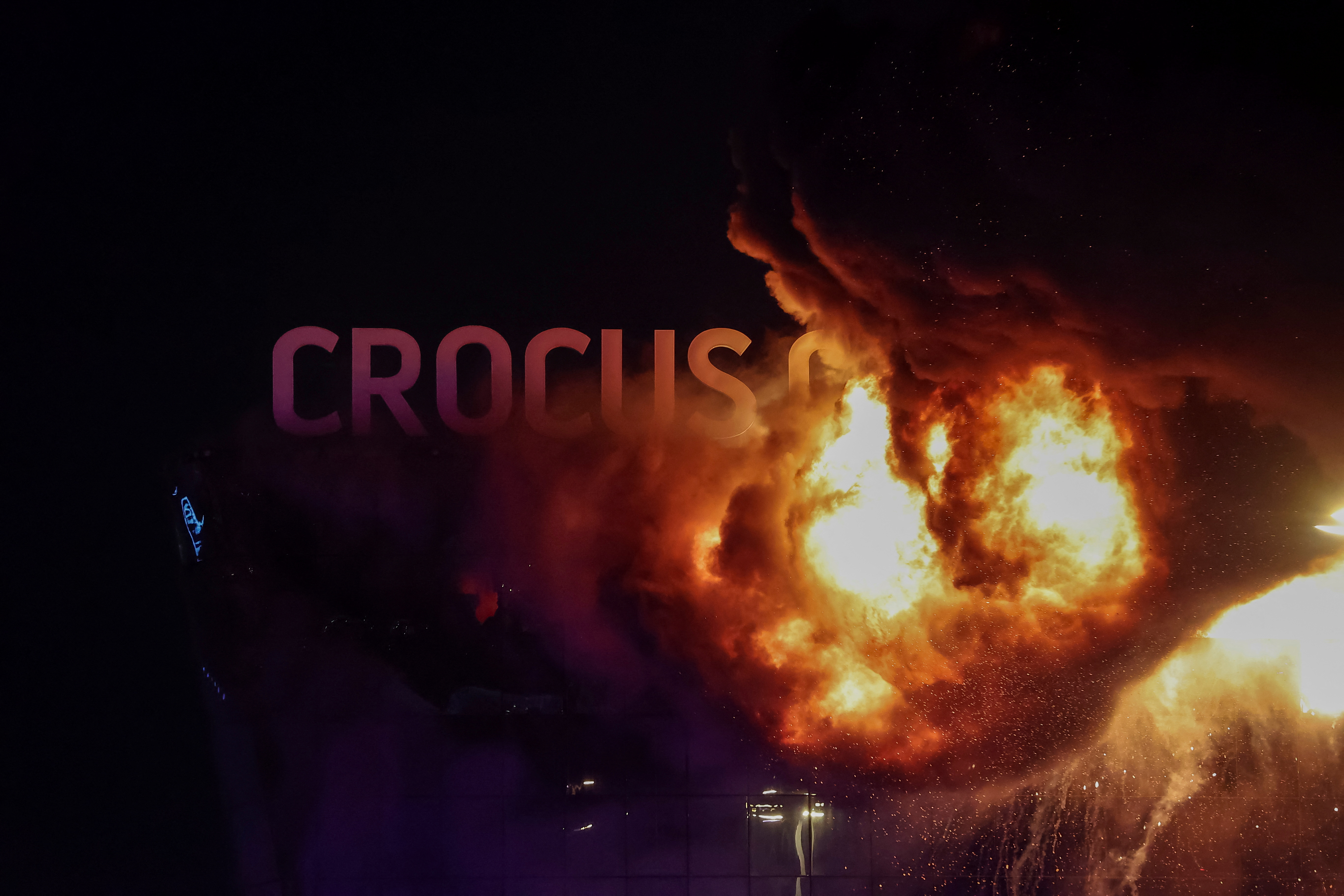 Gunmen open fire at people at concert hall near Moscow