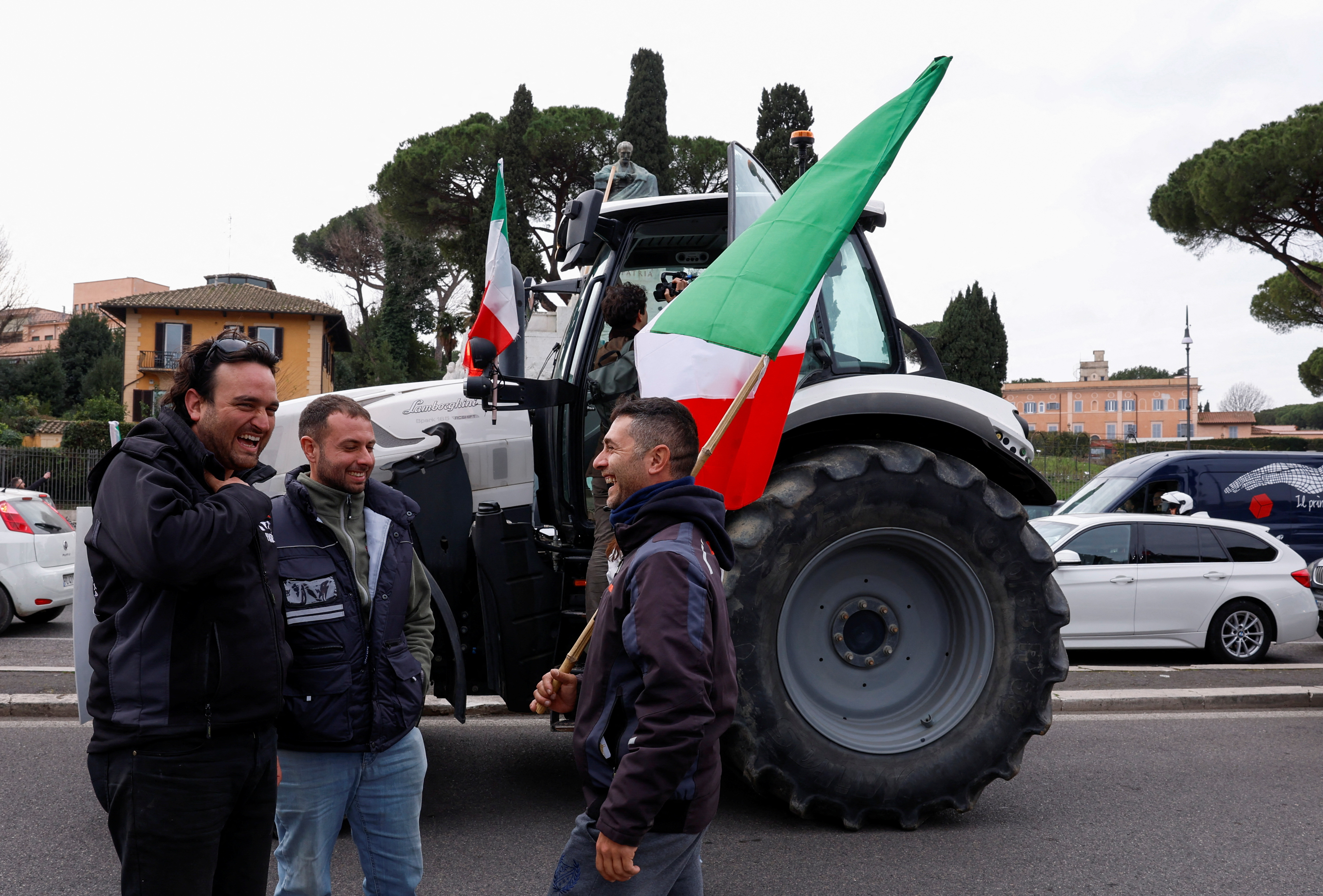 Farmers protest over price pressures, taxes and green regulation, in Rome